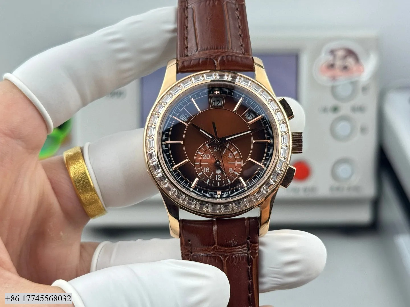 Luxury Watch Leather Strap - High-end Designer Style Business Banquet Luxurious