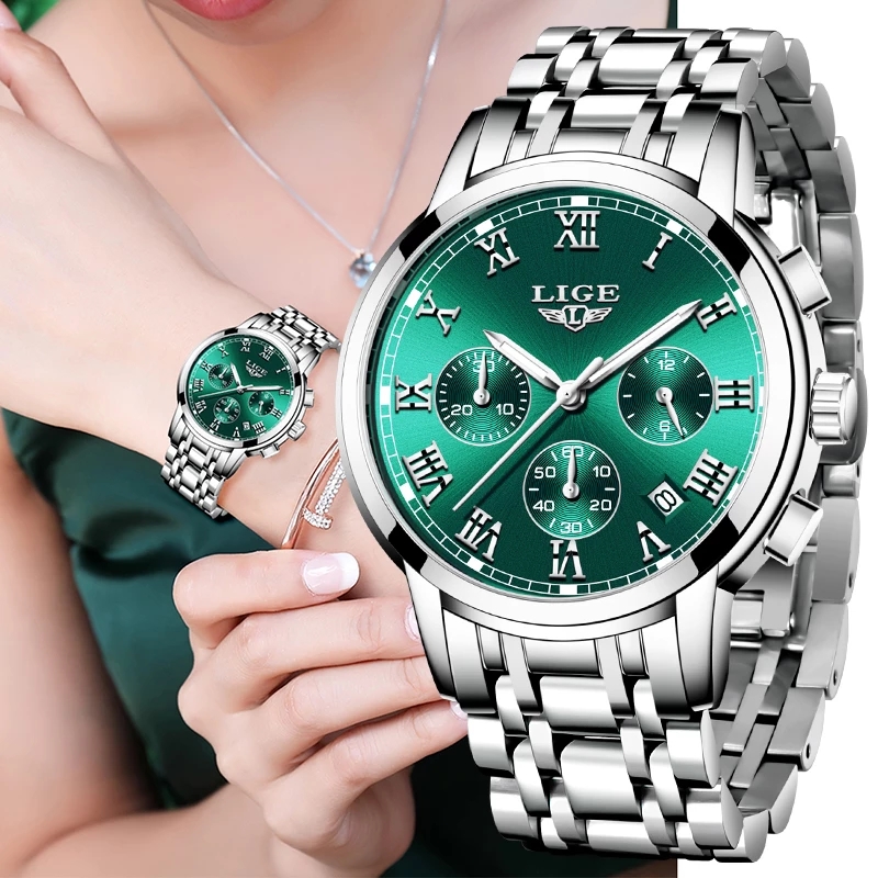 Luxury Watch Brand For Women - LIGE 2024 New Fashion Women Watches