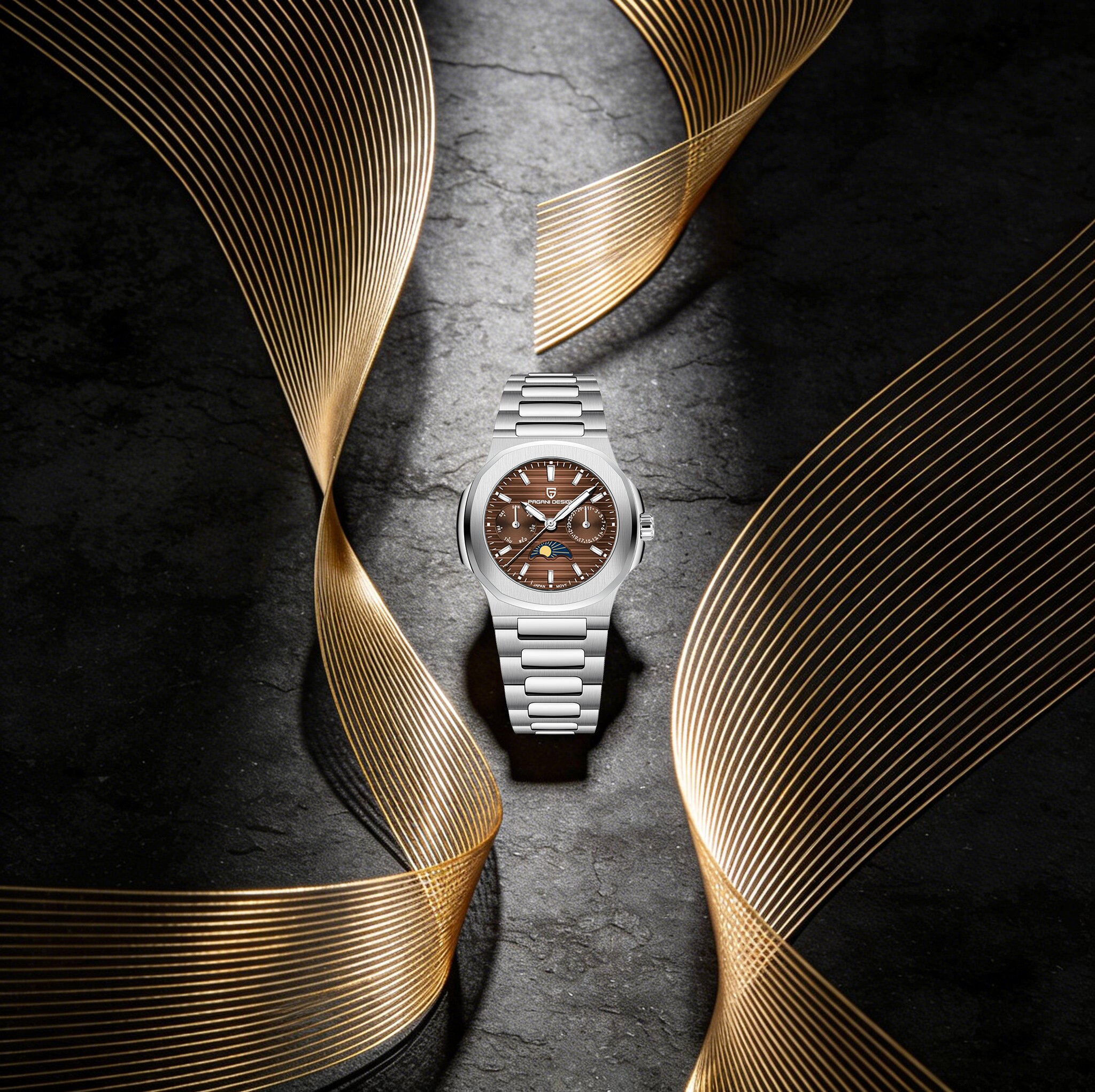Sapphire Crystal Display - PAGANI DESIGN Simple High-End Lady Quartz