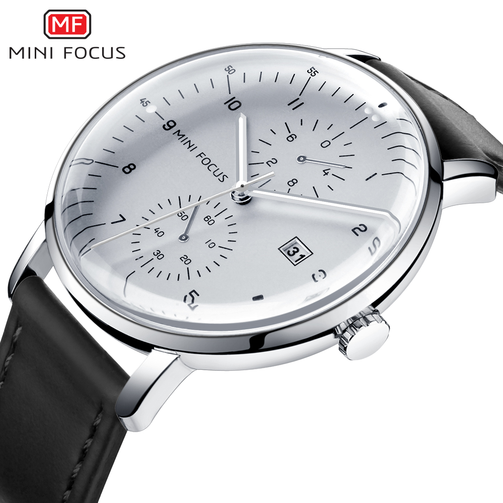 Luxury Watch Mockup - MINI FOCUS Men Watch Top Brand