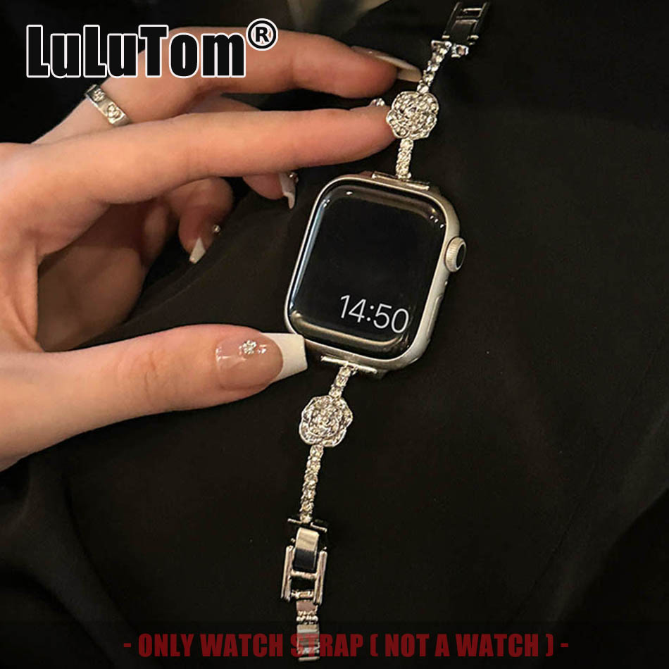 Luxury Watch German - Luxury Camellia Strap for Apple Watch