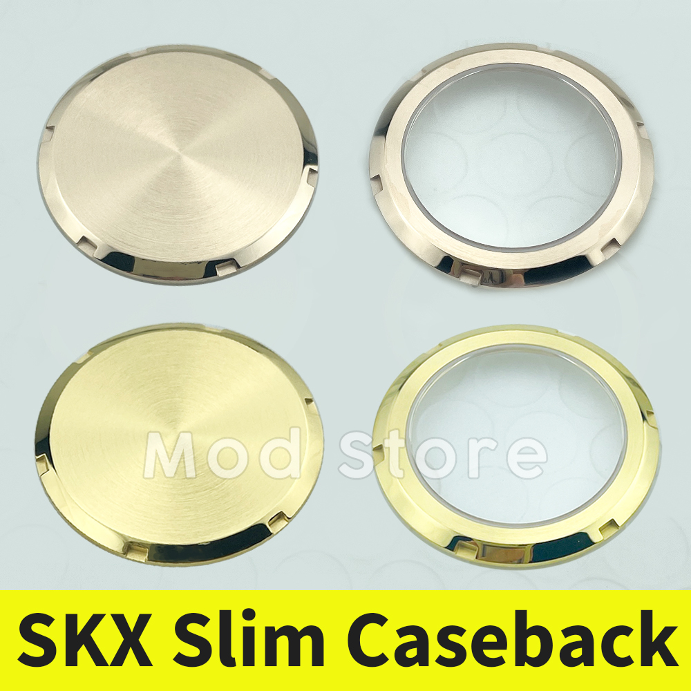 Exhibition Caseback - SKX007 SKX Slim Caseback, Rose Gold