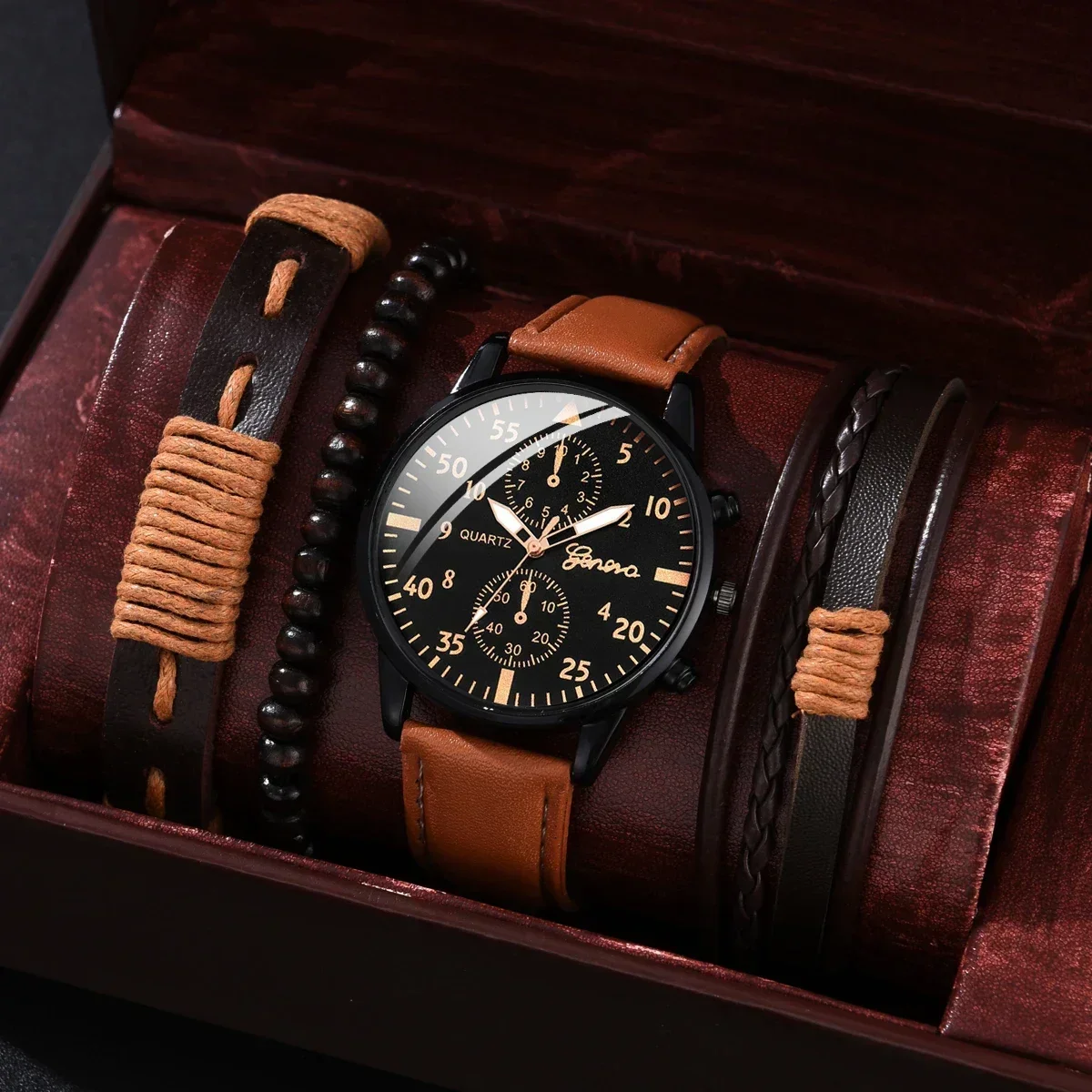 Luxury Watch Organizer - 4/2/1pcs Men Sports Watches Set Man