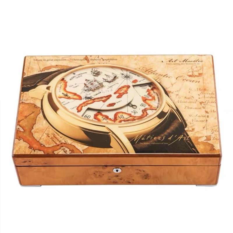 Luxury Watch Holder For Men - 12 Slots Wood Watch Display With