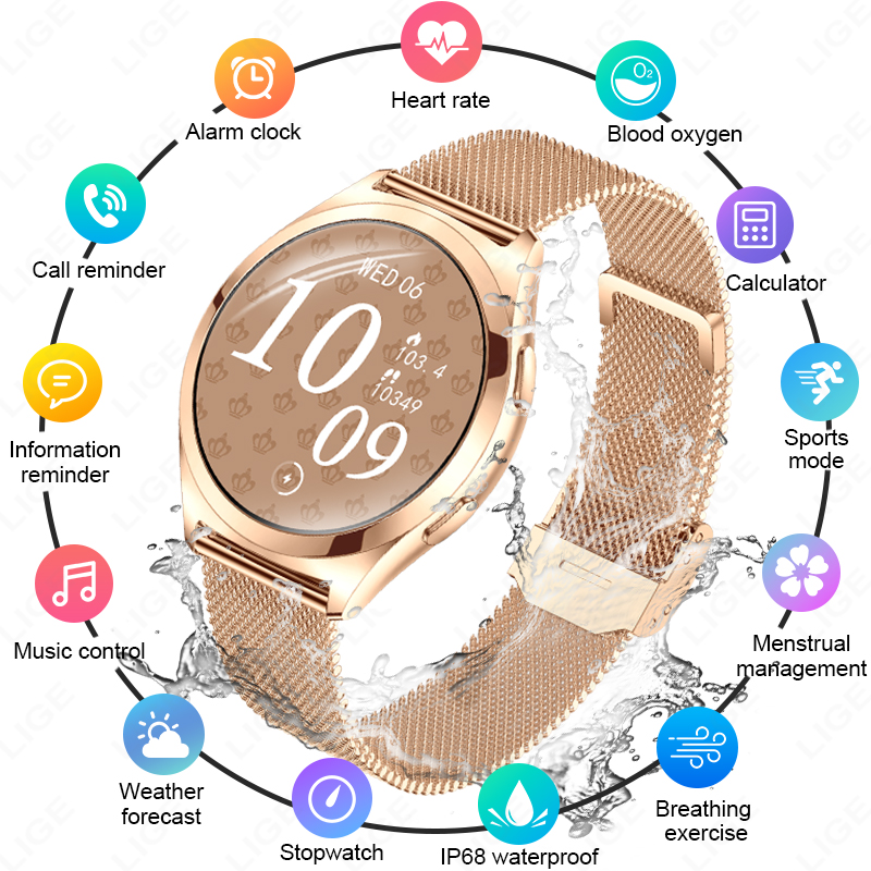 Luxury Watch German - LIGE Luxury Smart Watch For Woman
