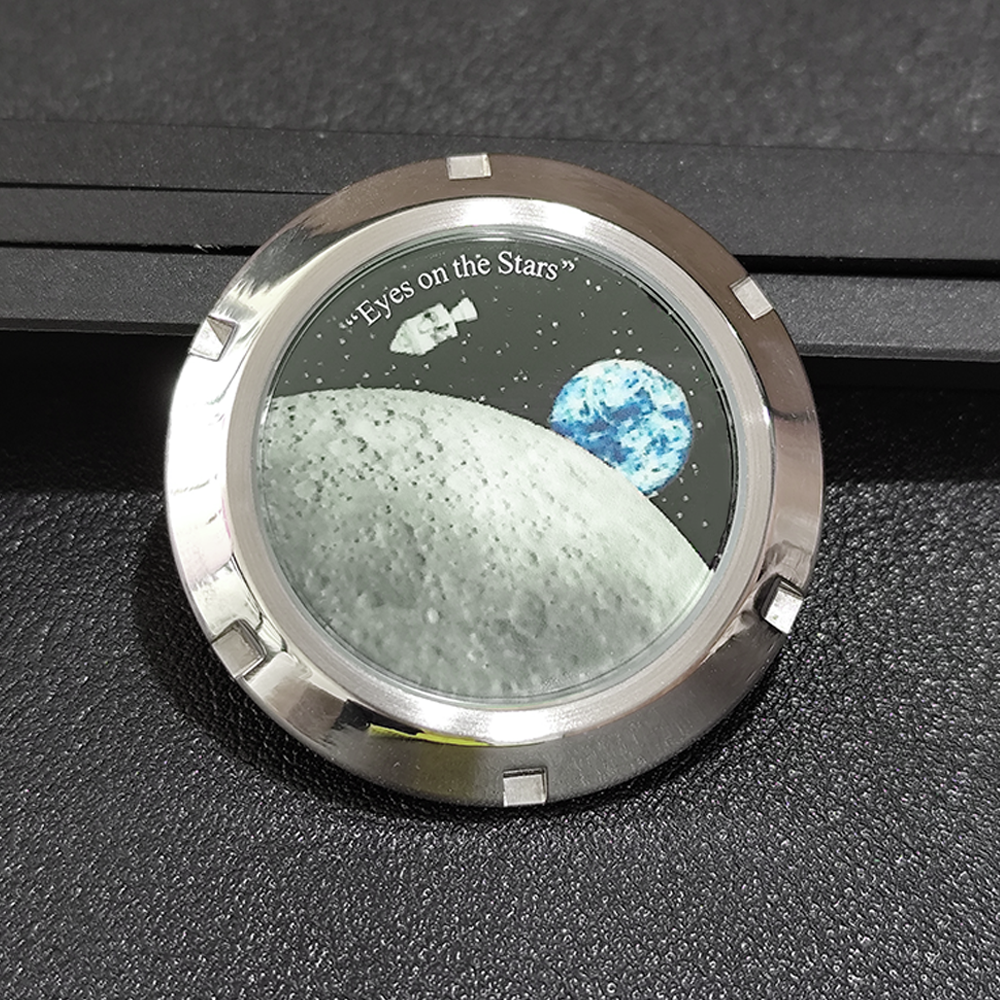 Exhibition Caseback - moon pattern bottom cover 37mm,suitable for