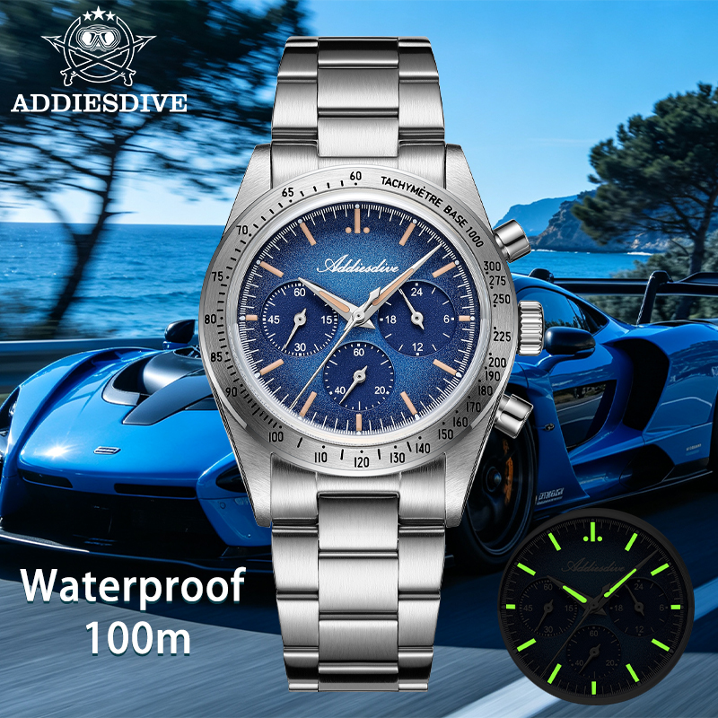 Luxury Watch Level - ADDIESDIVE AD2552 Japan 0S20 Chronograph Men's