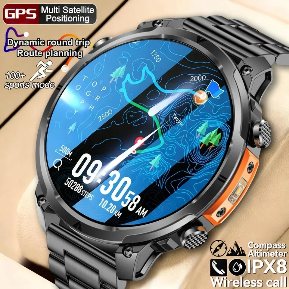 Luxury Watch Korea - Luxury Military GPS Men Smartwatch Wrist