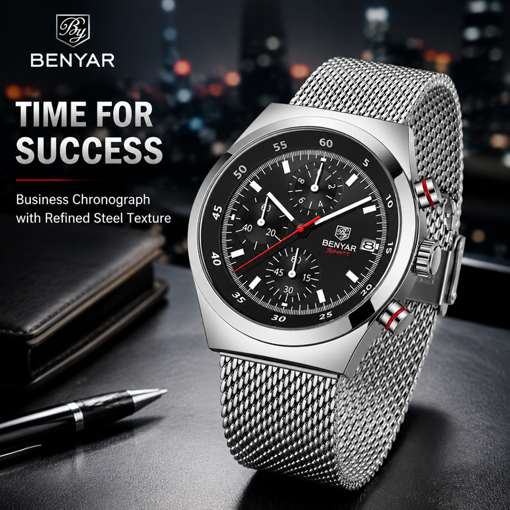 Luxury Watch Brand - BENYAR Top Luxury Brand Men's Business