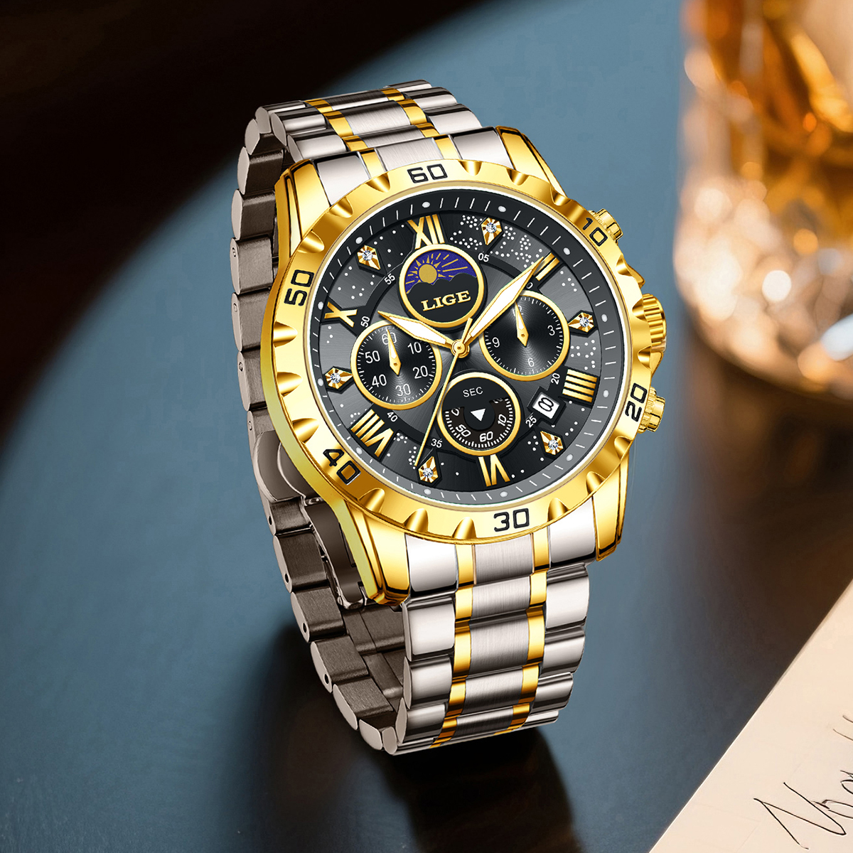 LIGE Top Brand Luxury Quartz M - Luxury Watch Brand recensione e prezzo
