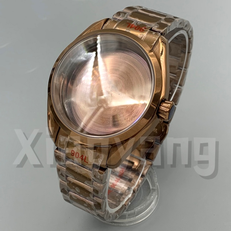 40MM NH35 Polish Bezel Rose Br - Bronze Case Watch recensione e prezzo