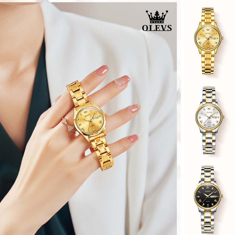 OLEVS 5563 New Fashion Women Q - Luxury Watch Leather Strap recensione e prezzo