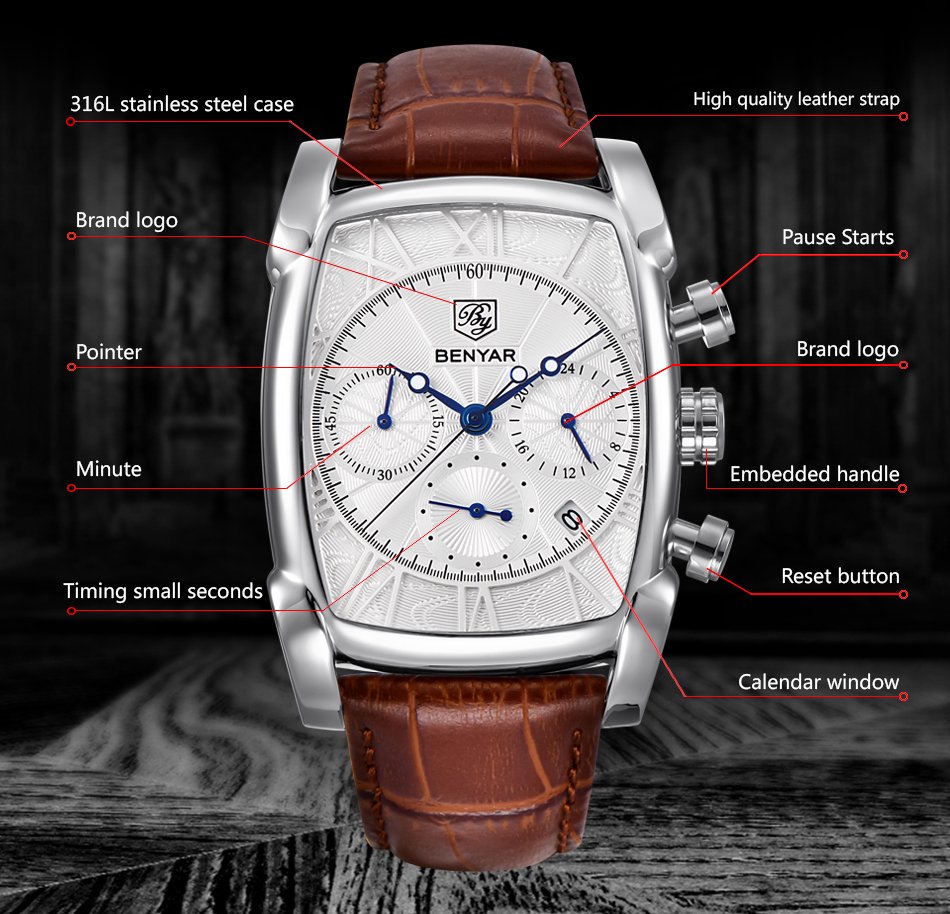 Relogio Masculino Mens Watches - Luxury Watch German recensione e prezzo
