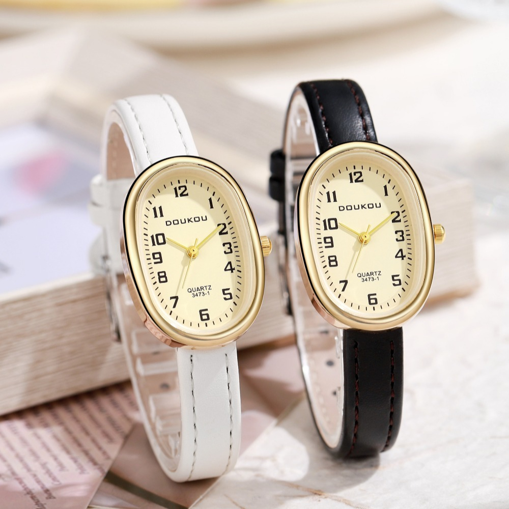 Luxury Oval Dial Women Watches - Luxury Watch Leather Strap recensione e prezzo