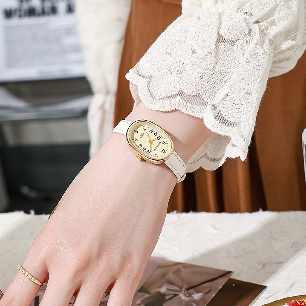 Luxury Oval Dial Women Watches - Luxury Watch Leather Strap recensione e prezzo