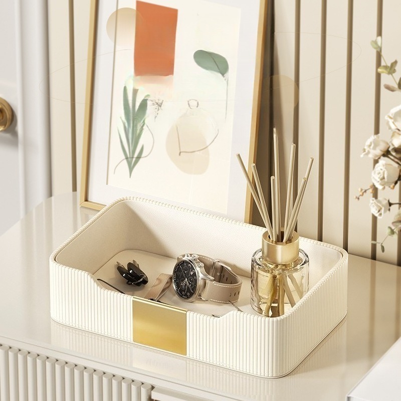 PU Leather Desk Tray - Multi-L - Luxury Watch Level recensione e prezzo