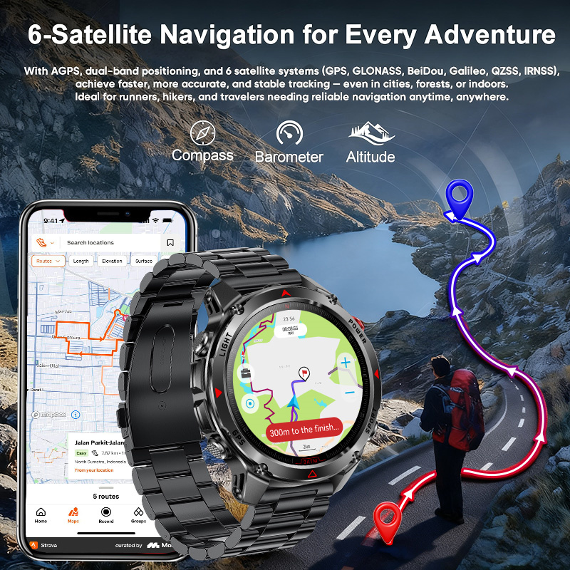 2026 New Outdoor Military GPS  - Gmt Dual Timezone Watch recensione e prezzo
