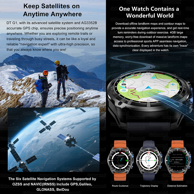 New 4GB Memory Dual-Band GPS M - Gmt Dual Timezone Watch recensione e prezzo