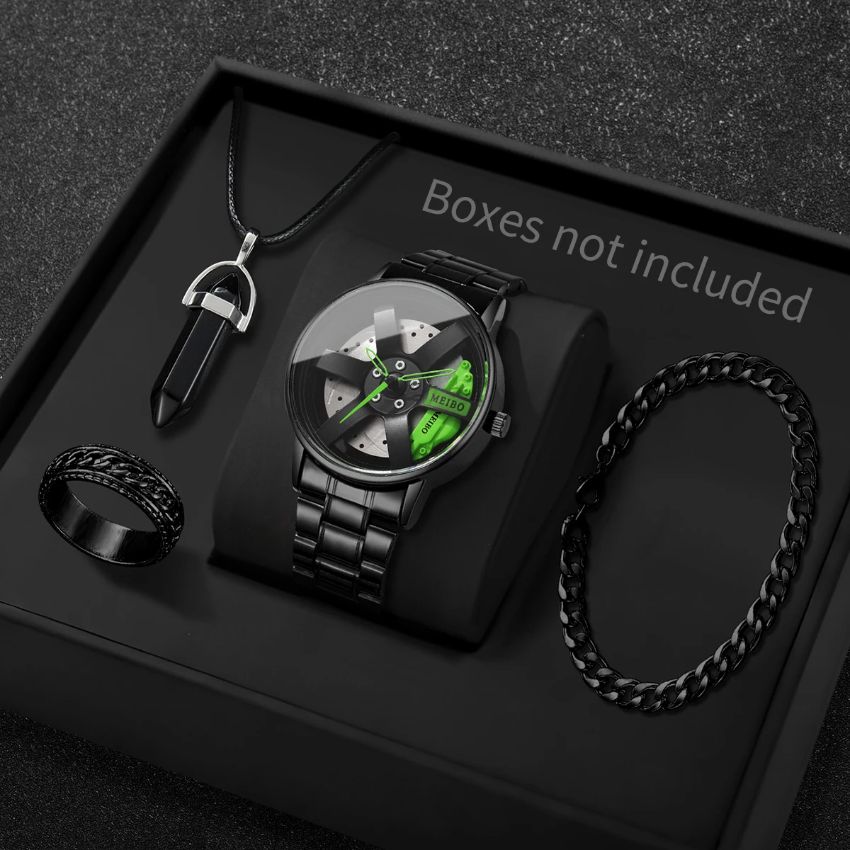 4PCS/Set Fashion 3d Car Wheel  - Luxury Watch Organizer recensione e prezzo