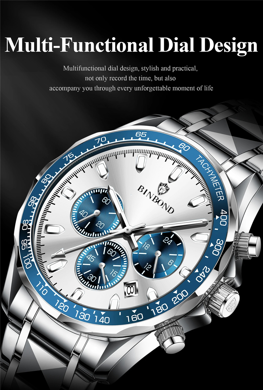 Sports New Men Chornograph Wat - Luxury Watch Mockup recensione e prezzo