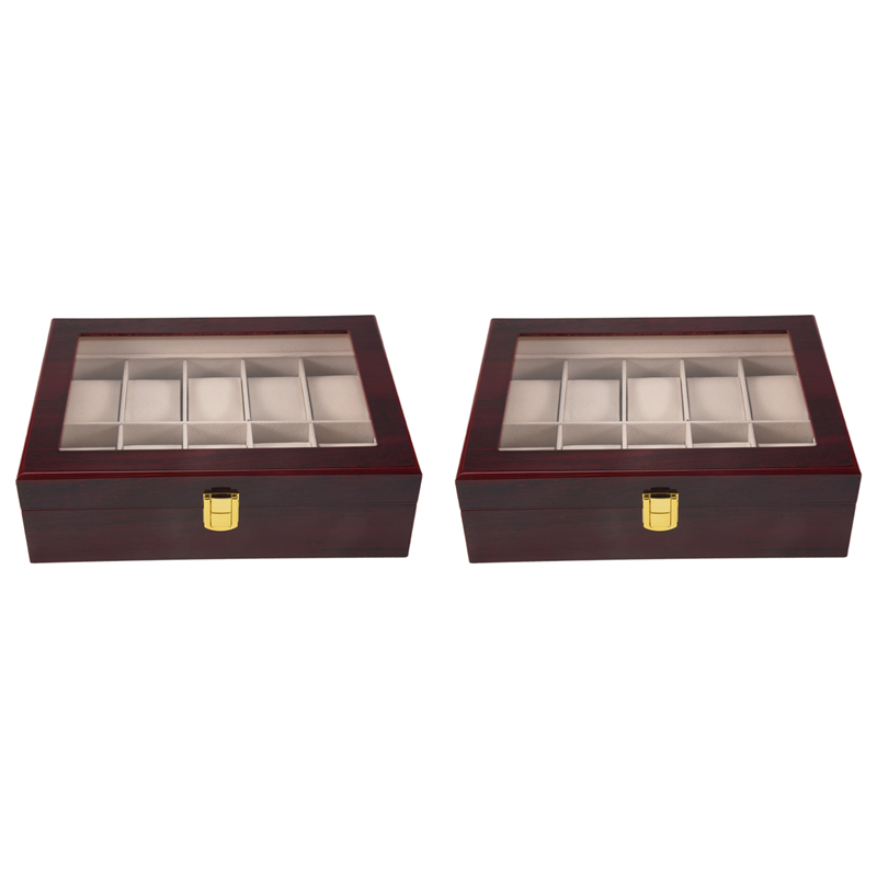 ABFU-2X Luxury Wooden Watch Bo - Luxury Watch Holder For Men recensione e prezzo