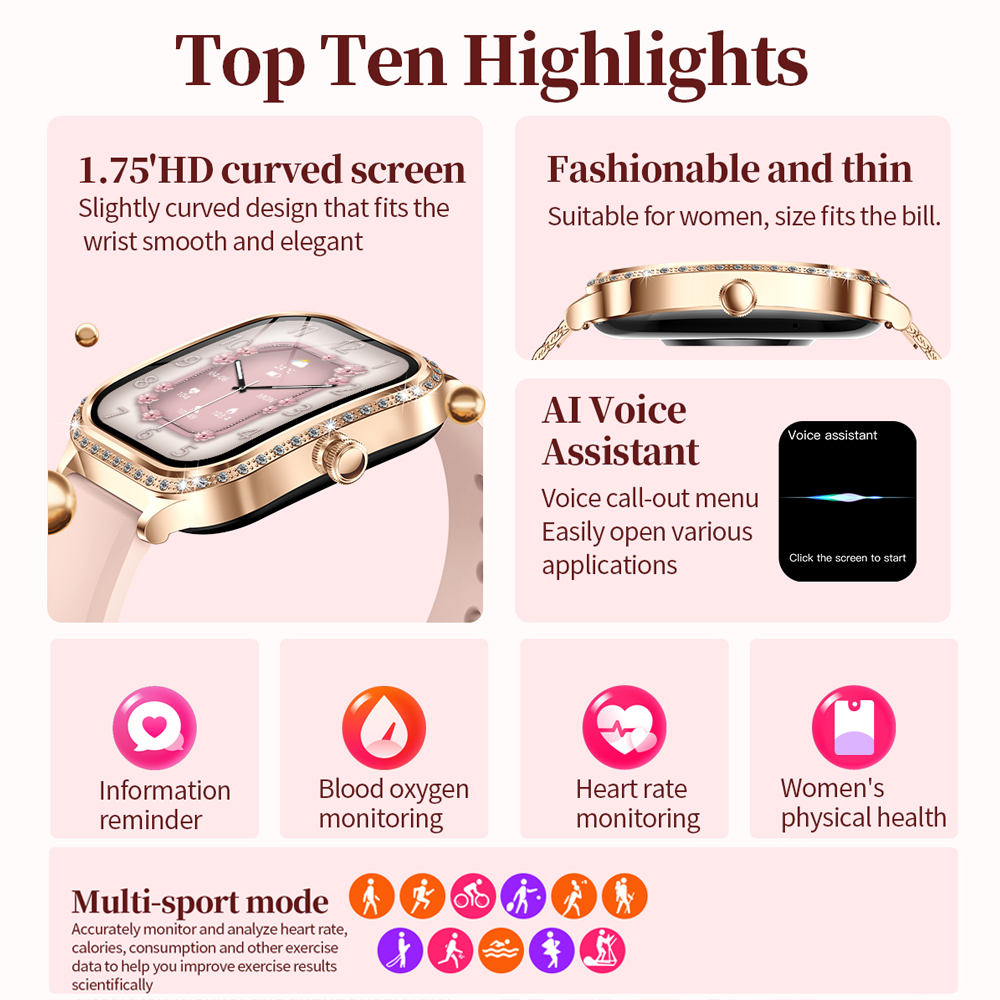 New Luxury Smart Watch Women 1 - Luxury Watch Korea recensione e prezzo