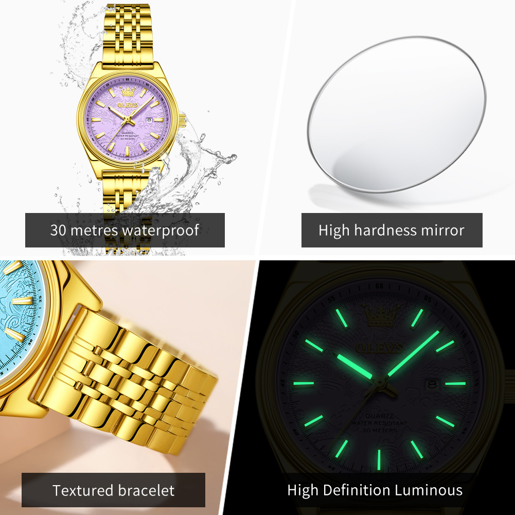 OLEVS Brand Luxury Gold Watch  - Luxury Watch Brand For Women recensione e prezzo