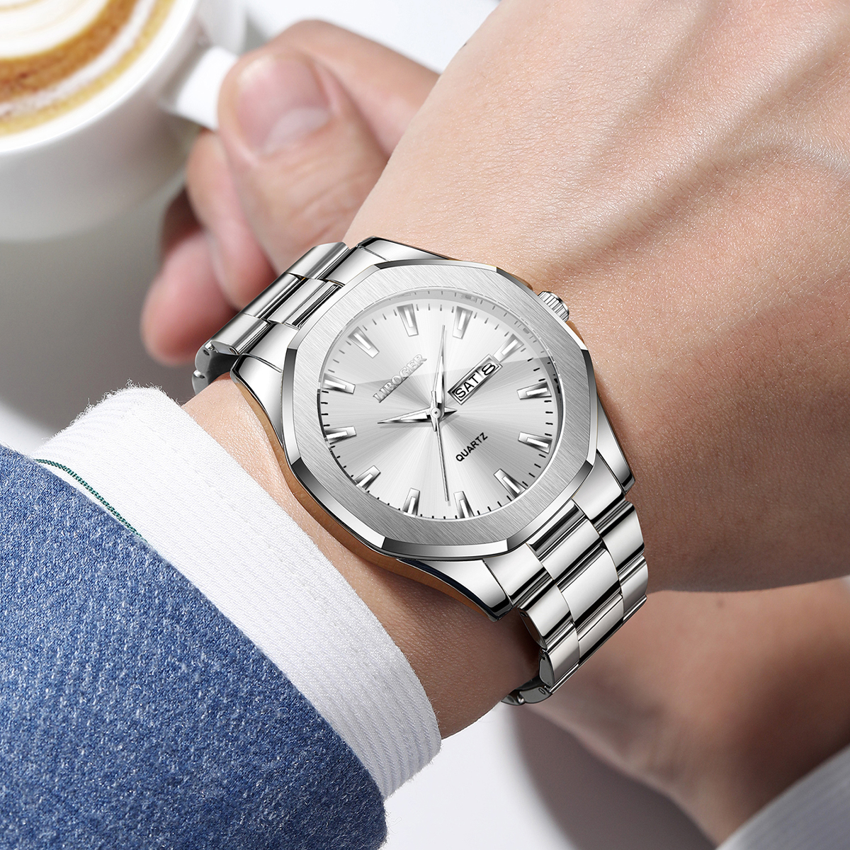 Luxury Stainless Steel Men's C - Luxury Watch Organizer recensione e prezzo