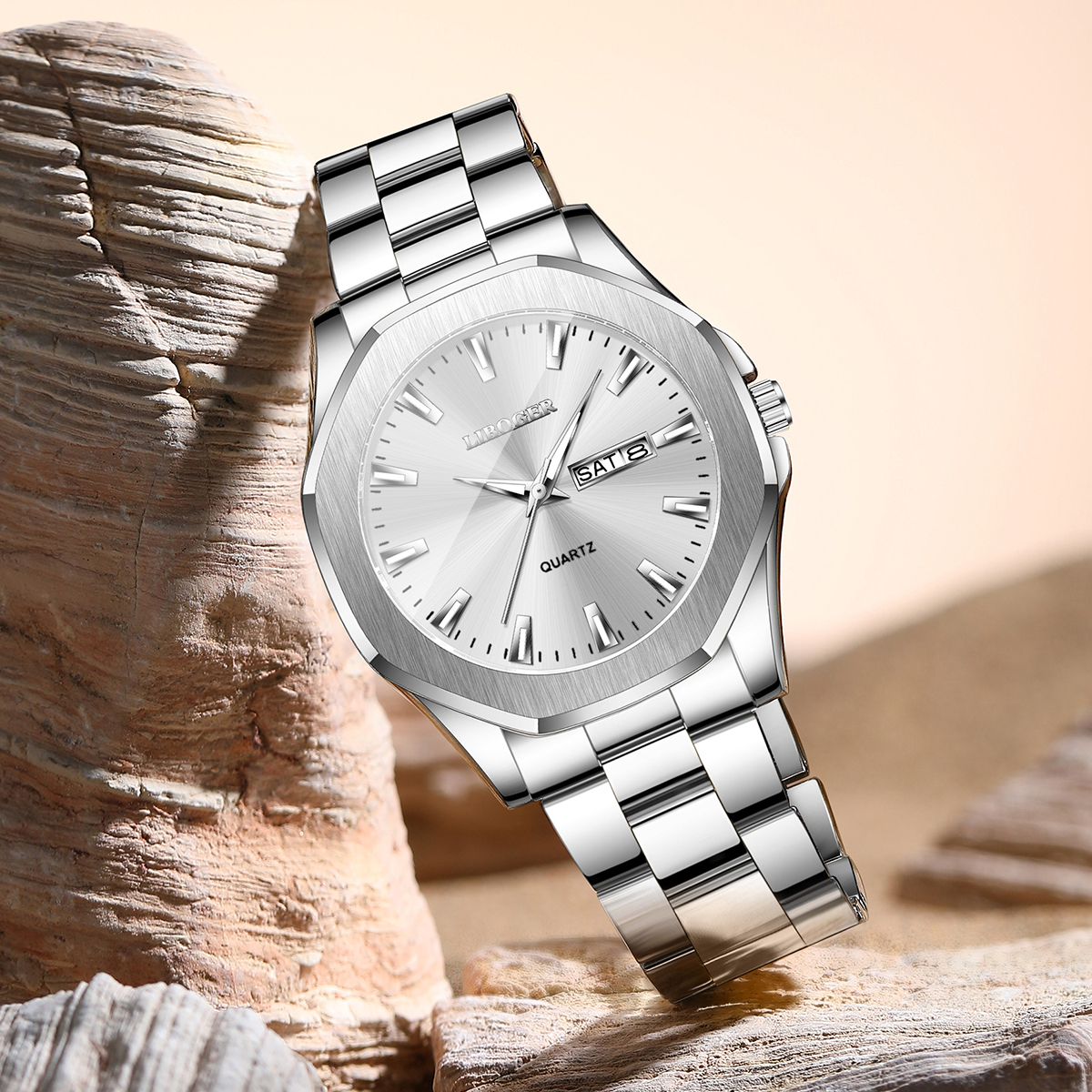 Luxury Stainless Steel Men's C - Luxury Watch Organizer recensione e prezzo