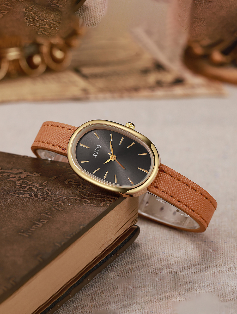Elegant Oval Women's Watch, Go - Luxury Watch Leather Strap recensione e prezzo