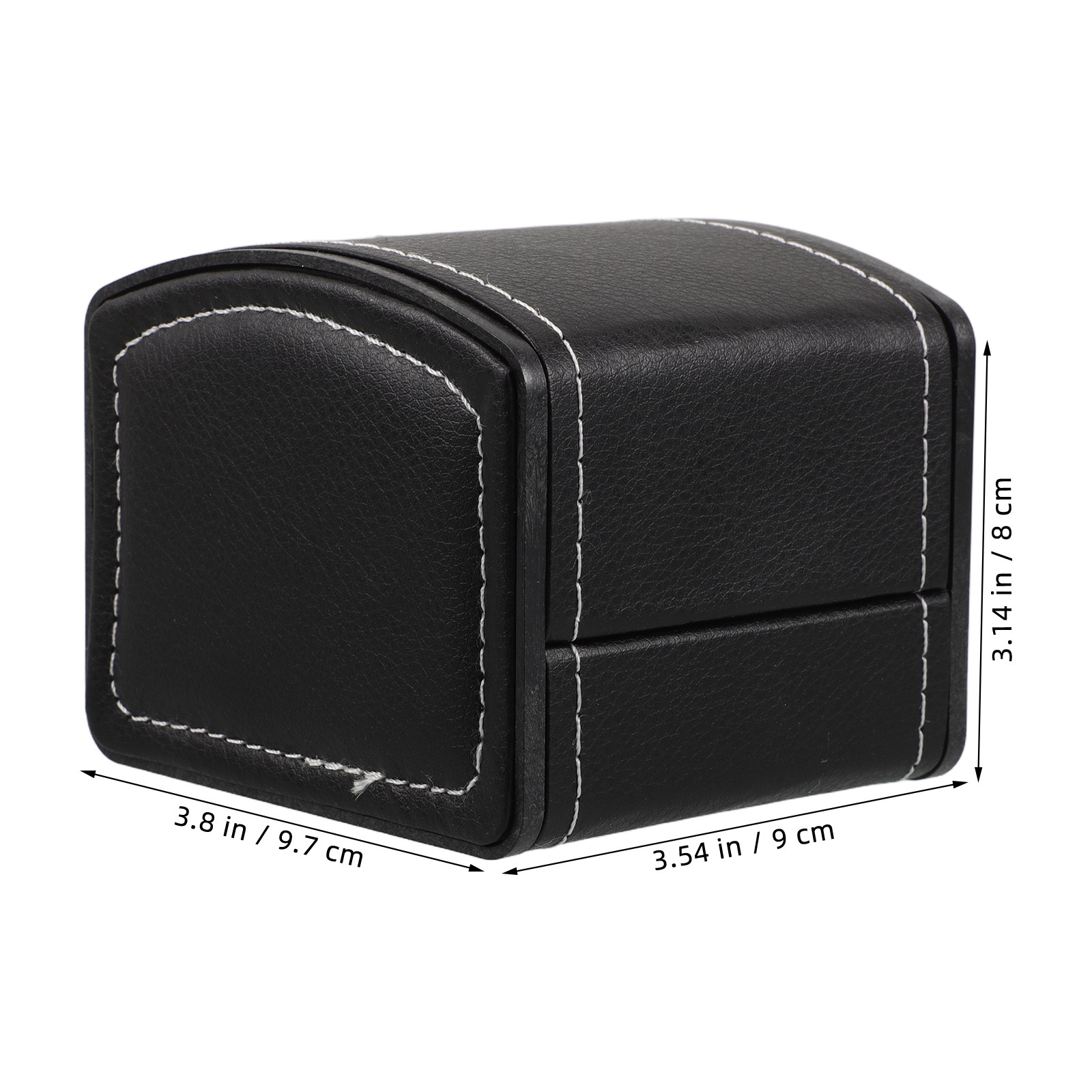 2Pcs Black PU Watch Organizer  - Luxury Watch Holder For Men recensione e prezzo