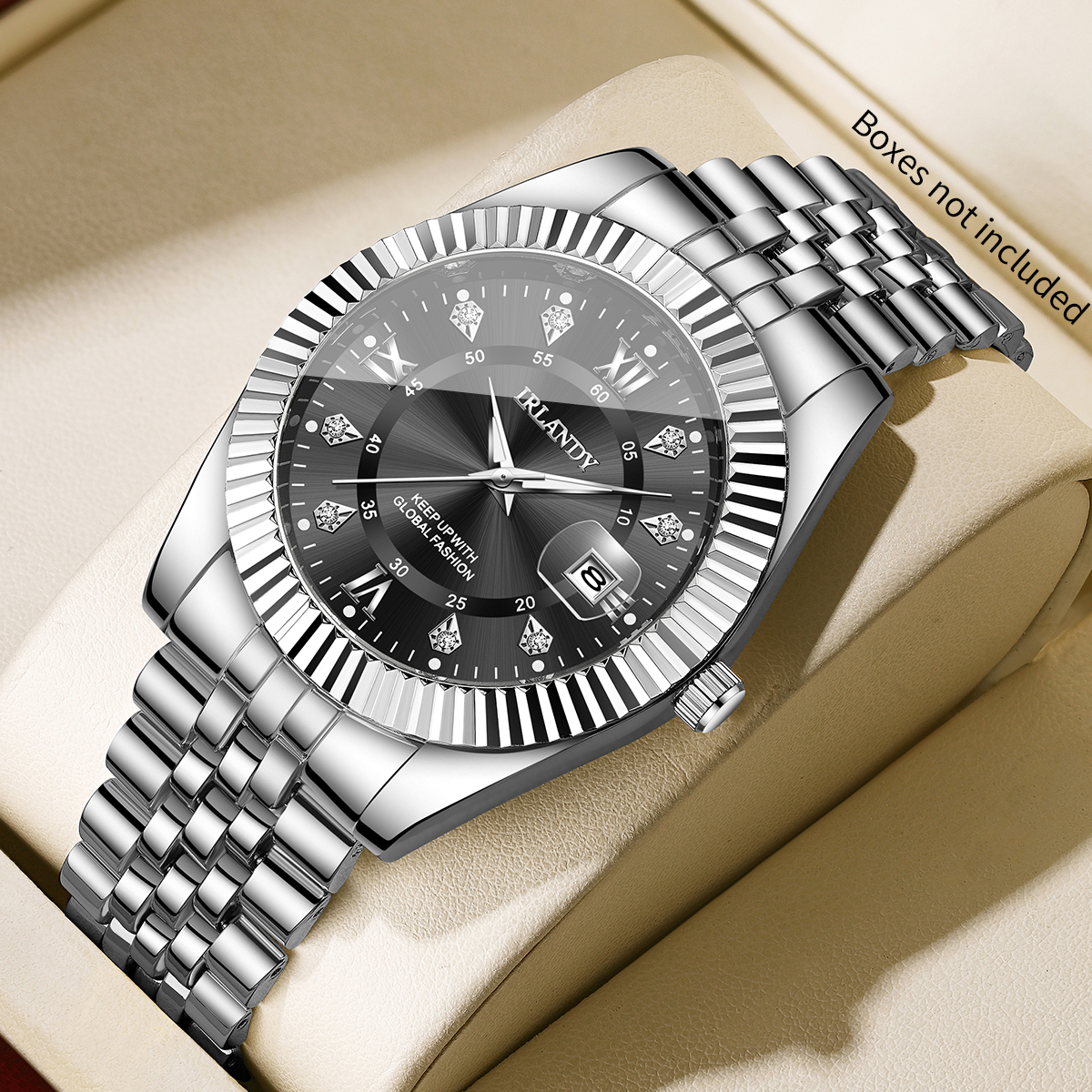 Fashion Rhinestone Men Busines - Luxury Watch Organizer recensione e prezzo