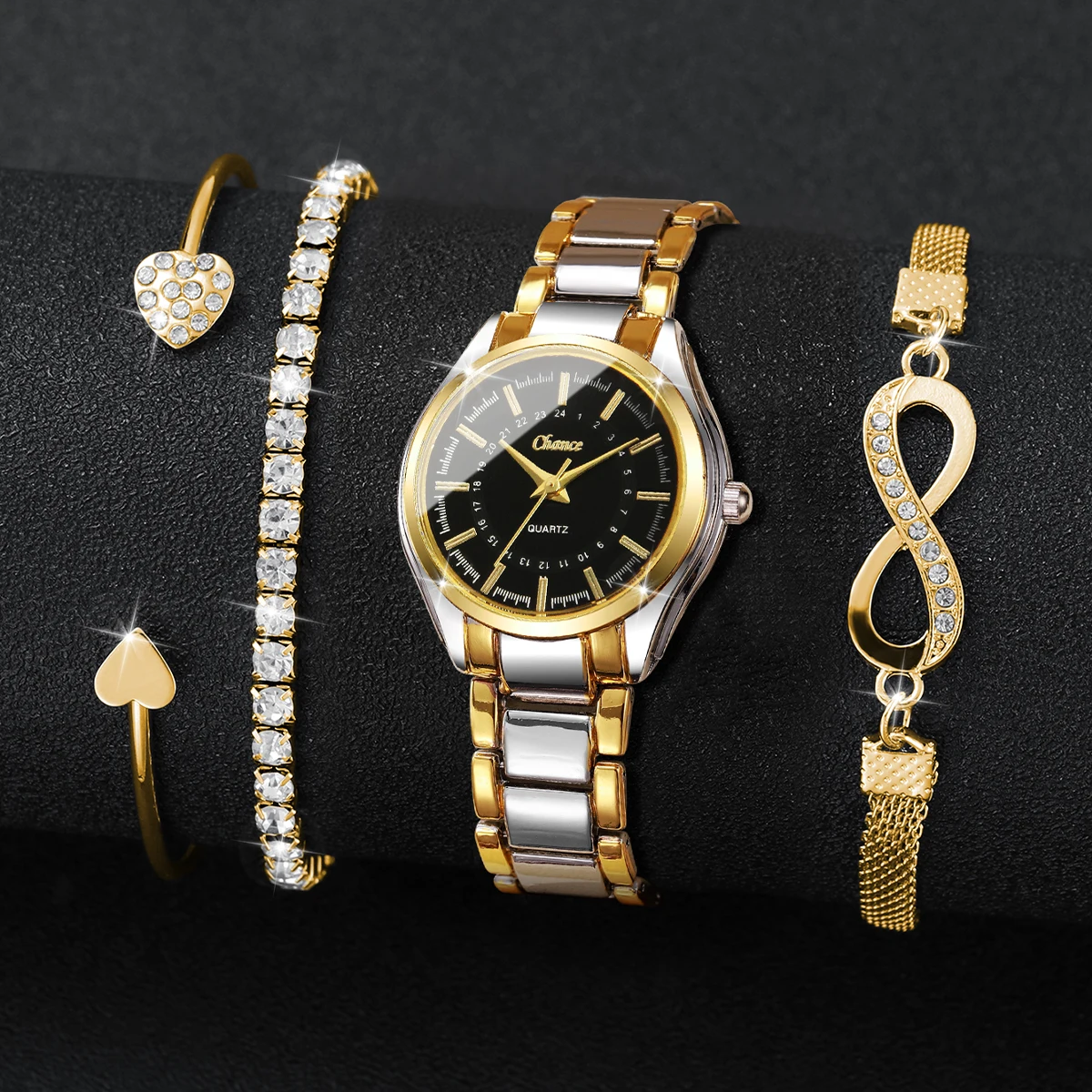 4PCS Elegant Women Watches Bra - Luxury Watch Organizer recensione e prezzo