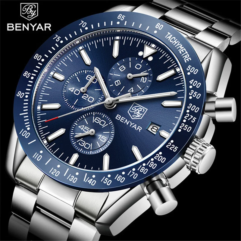 Men Watch BENYAR Top Brand Lux - Luxury Watch German recensione e prezzo