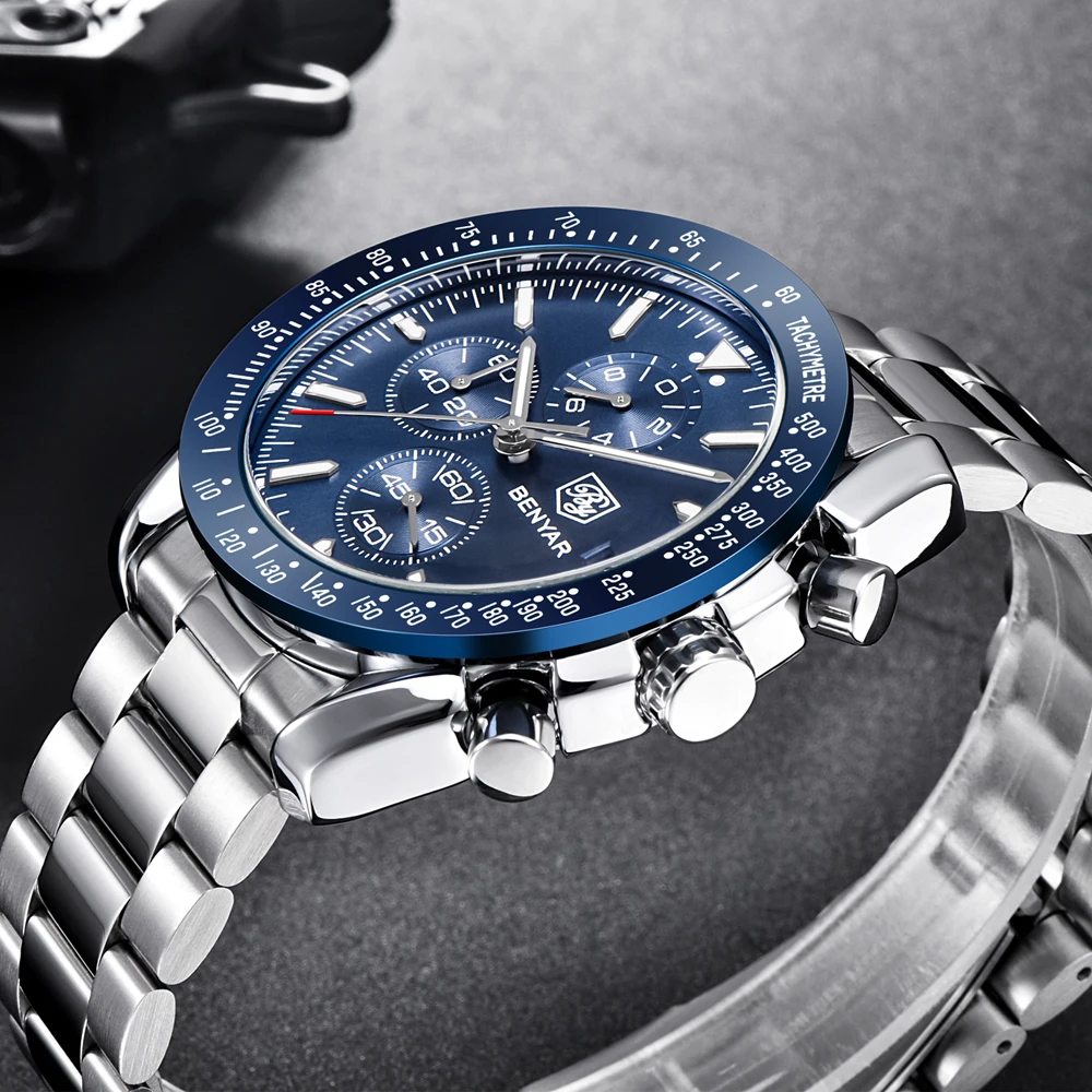 Men Watch BENYAR Top Brand Lux - Luxury Watch German recensione e prezzo