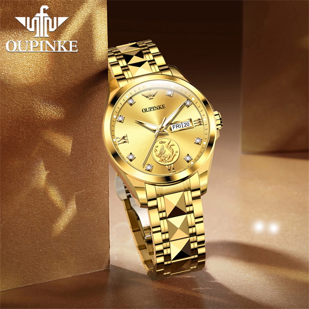 OUPINKE 3259 Real Gold Automat - Sapphire Crystal Display recensione e prezzo