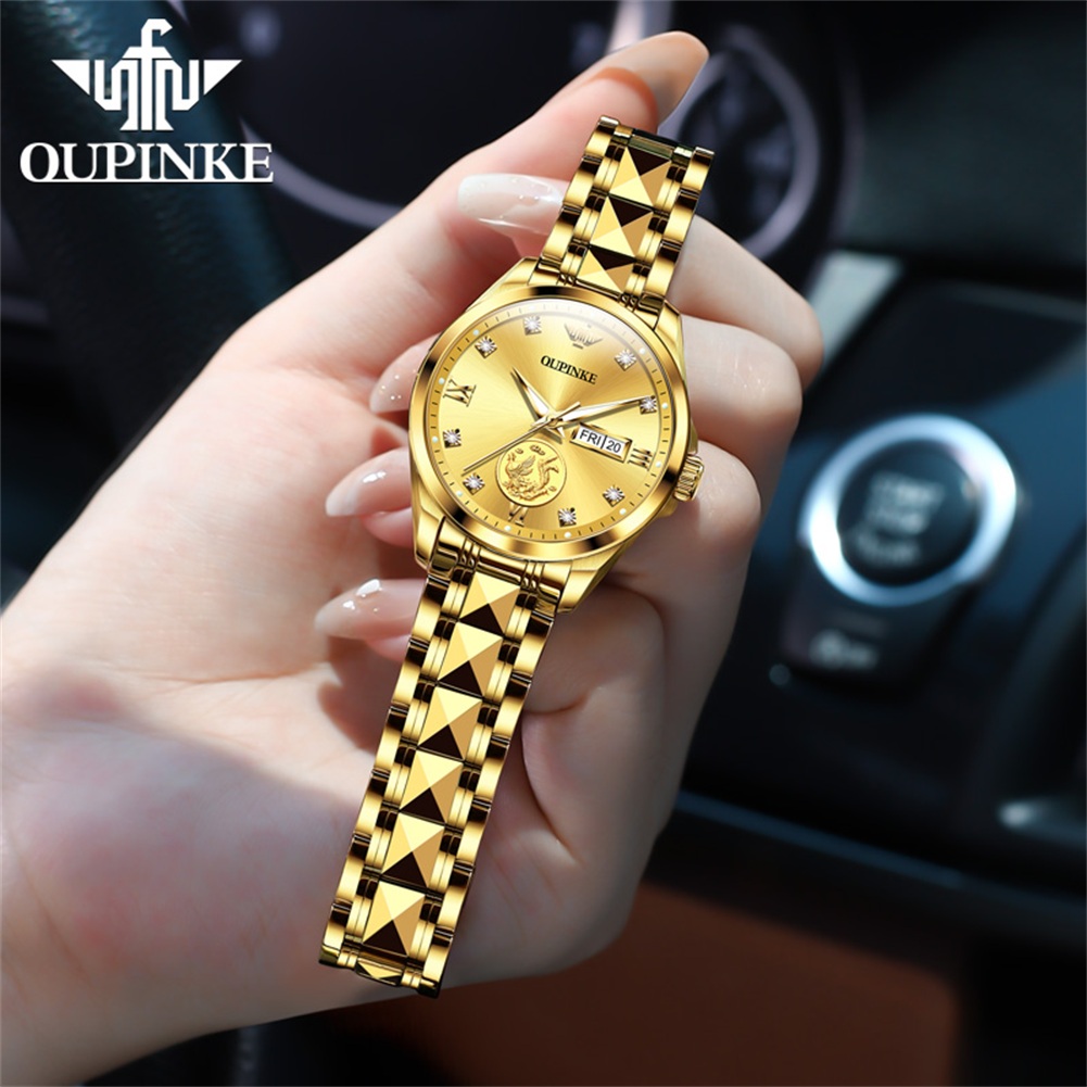 OUPINKE 3259 Real Gold Automat - Sapphire Crystal Display recensione e prezzo