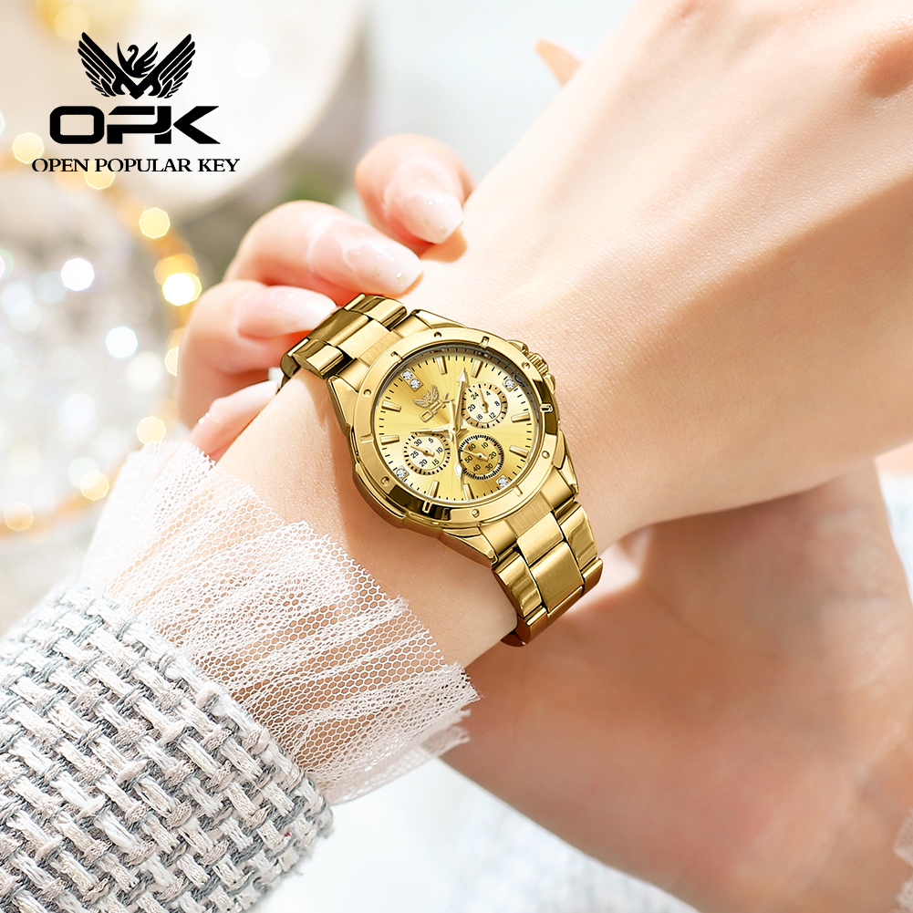 OPK 6001 Wristwatch for Women  - Luxury Watch Leather Strap recensione e prezzo
