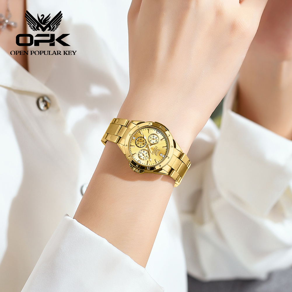 OPK 6001 Wristwatch for Women  - Luxury Watch Leather Strap recensione e prezzo