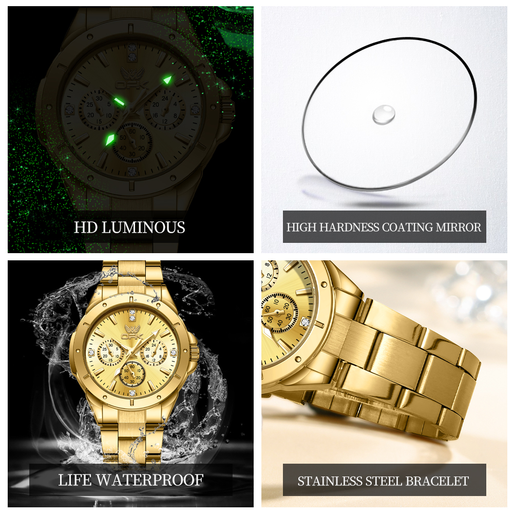 OPK 6001 Wristwatch for Women  - Luxury Watch Leather Strap recensione e prezzo