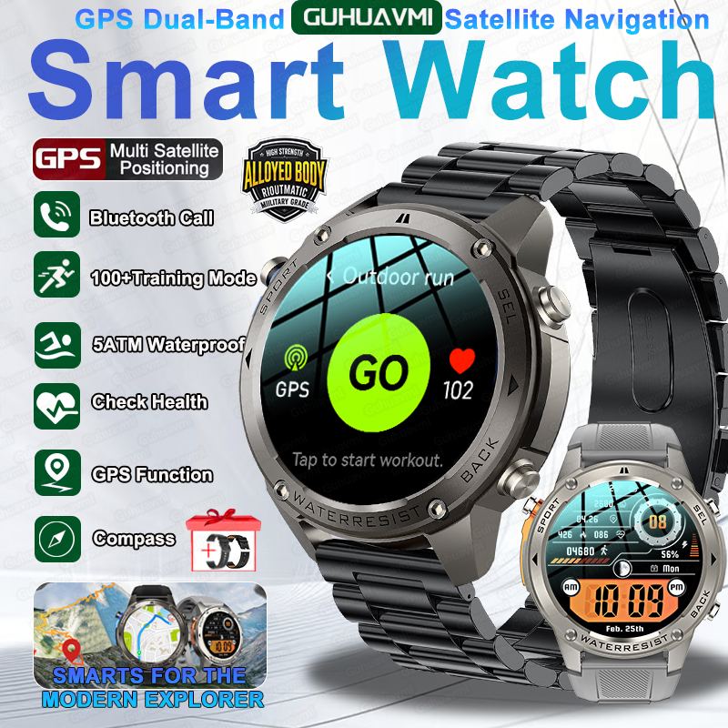 2026 New Outdoor Military GPS  - Gmt Dual Timezone Watch recensione e prezzo