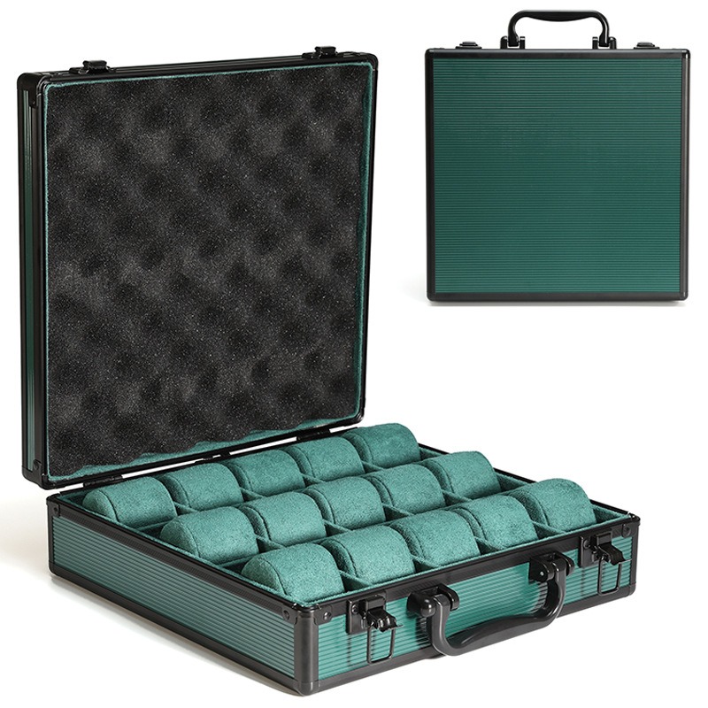 Aluminum Green Watch Box Mens  - Luxury Watch Holder For Men recensione e prezzo