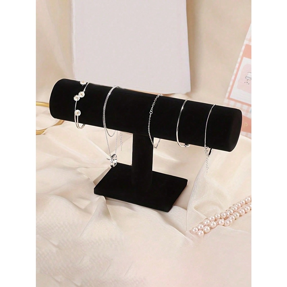 1pc Fashion Black Velvet T-Bar - Luxury Watch Organizer recensione e prezzo