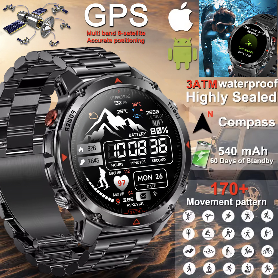 Adventure GPS SmartWatch Built - Gmt Dual Timezone Watch recensione e prezzo