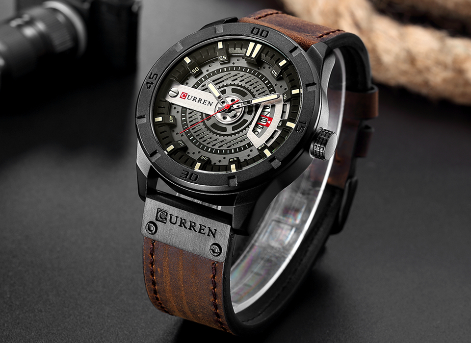 Luxury Watch Brand CURREN Men  - Luxury Watch Mockup recensione e prezzo