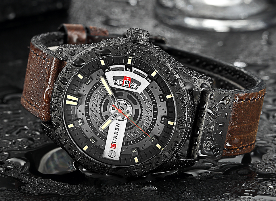 Luxury Watch Brand CURREN Men  - Luxury Watch Mockup recensione e prezzo