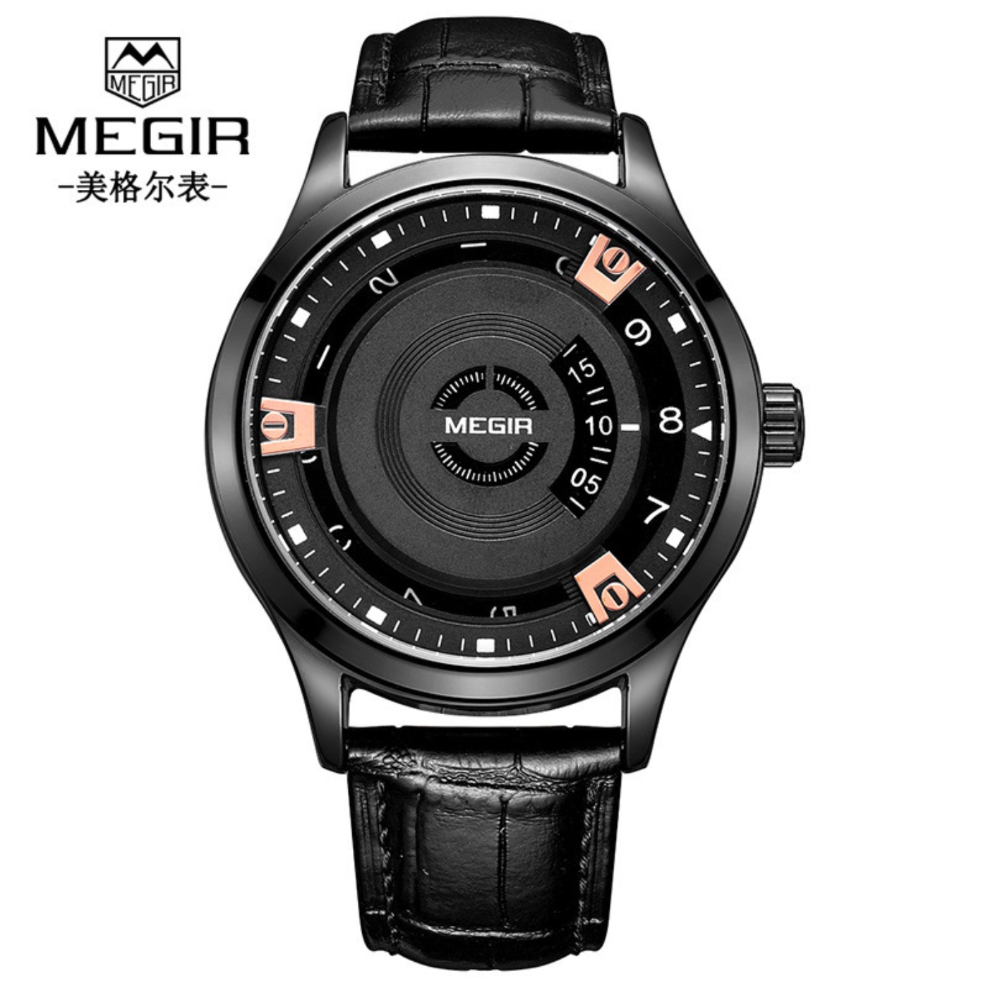 MEGIR Men Watches Luxury Leath - Luxury Watch Leather Strap recensione e prezzo
