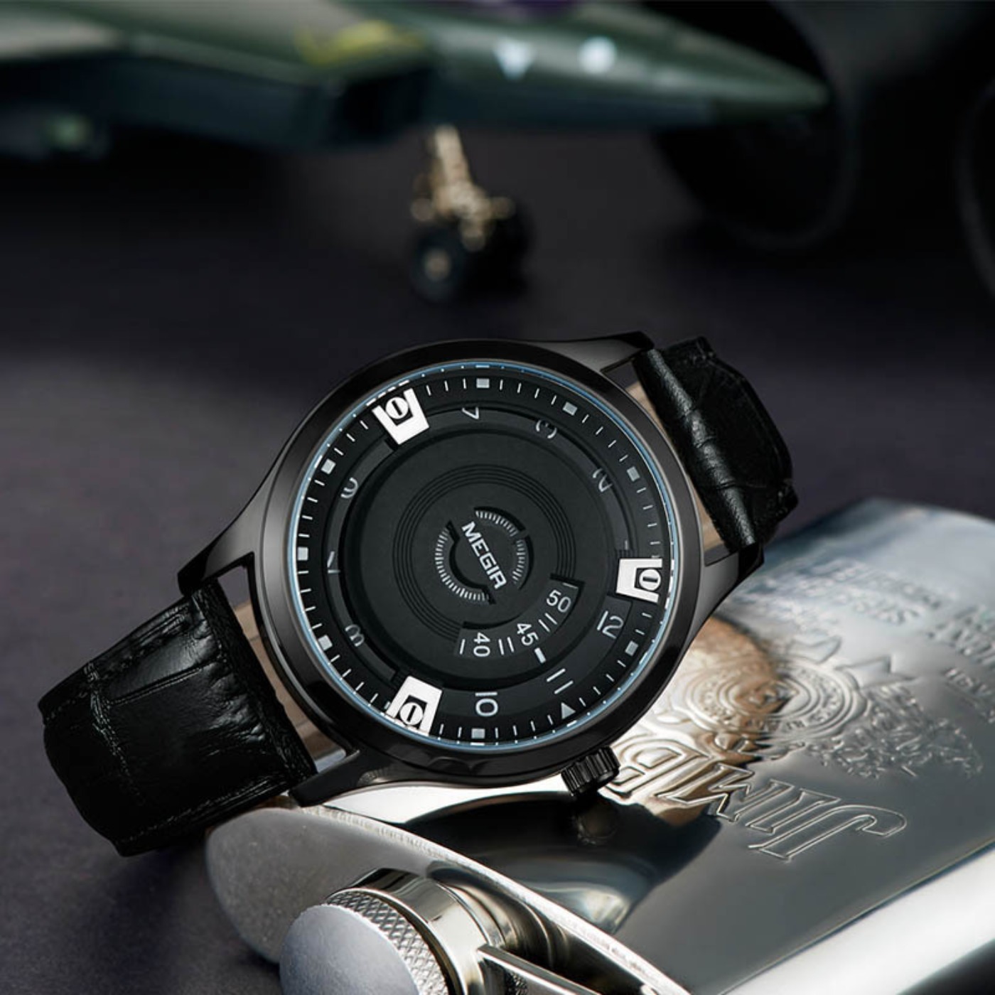 MEGIR Men Watches Luxury Leath - Luxury Watch Leather Strap recensione e prezzo