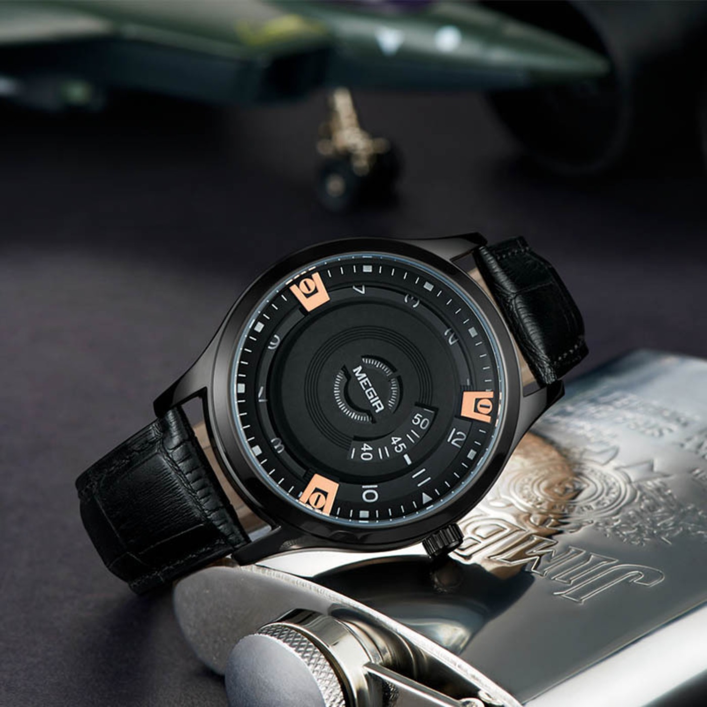 MEGIR Men Watches Luxury Leath - Luxury Watch Leather Strap recensione e prezzo