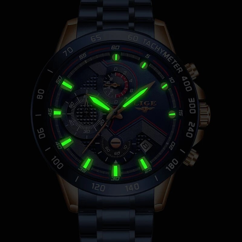 LIGE New Fashion Watches Men S - Luxury Watch Mockup recensione e prezzo